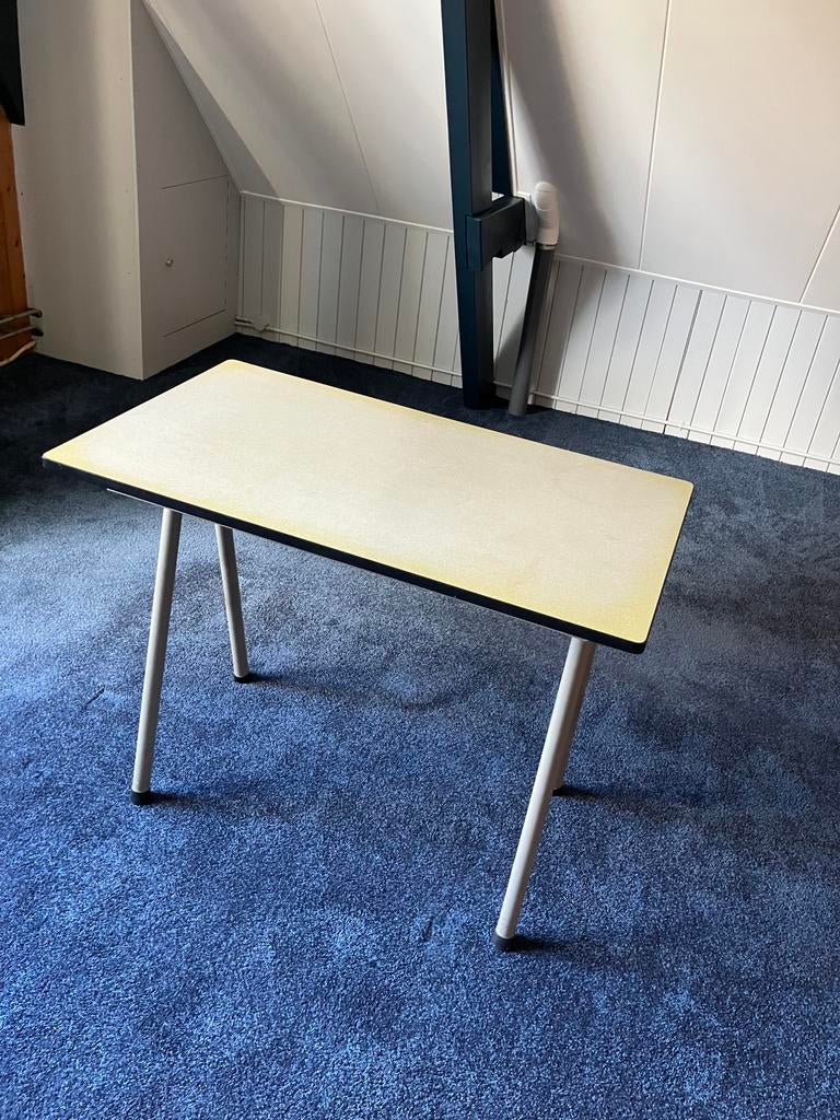 Vintage Keukentafeltje met formica blad, Ophalen of Verzenden, Gebruikt, Vier personen, Rechthoekig
