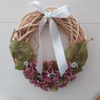 Grote bloemenkrans oud roze, Ophalen of Verzenden, Nieuw