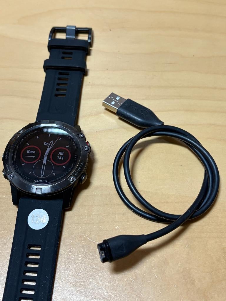 Garmin Fenix 5X saffier (GPSinruil-nr 124), GARMIN, Bramenberg 9, Zwart, Info@gpsinruil.nl