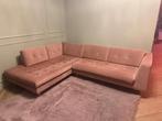 Sofa Company - Nelson, Hoekbank links - Velour Vintage Rosa, Ophalen, Retro Klassiek, 250 tot 300 cm, Gebruikt