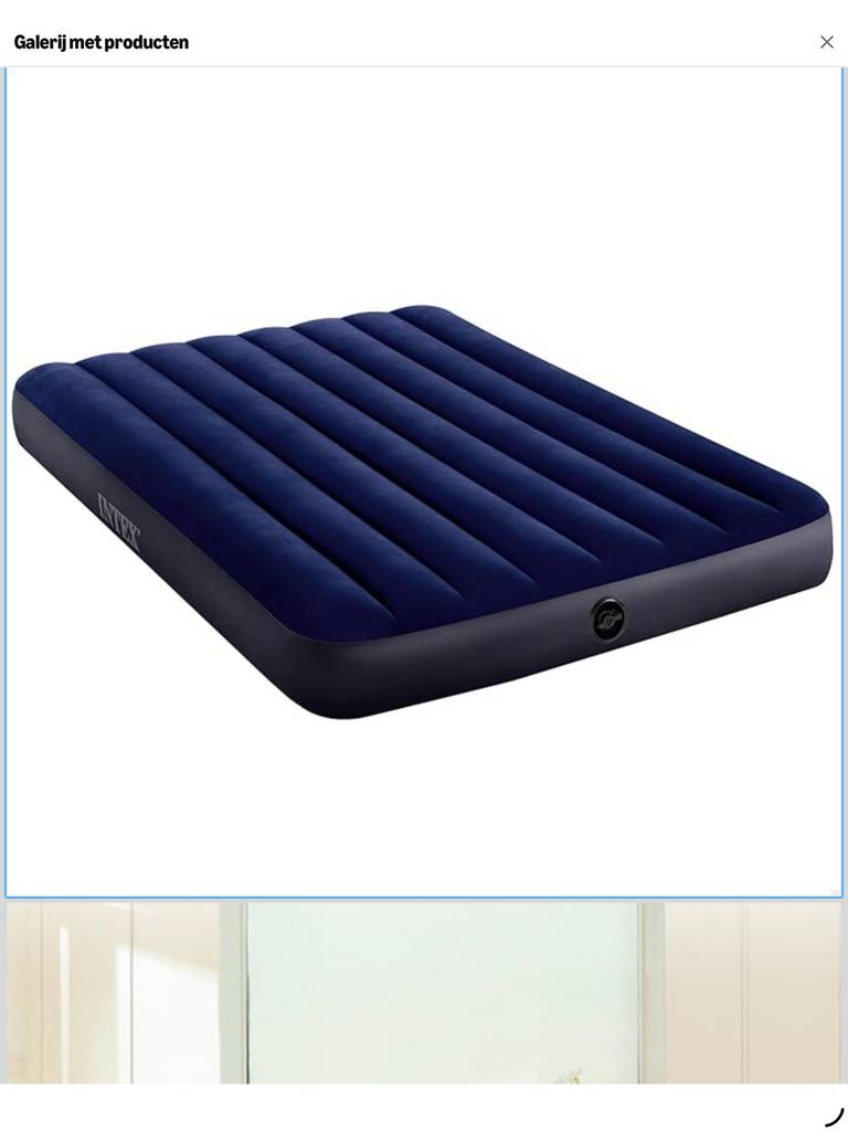 2 Intex luchtbedden 2 persoons 191x137x25, Ophalen of Verzenden, Zo goed als nieuw, 2-persoons