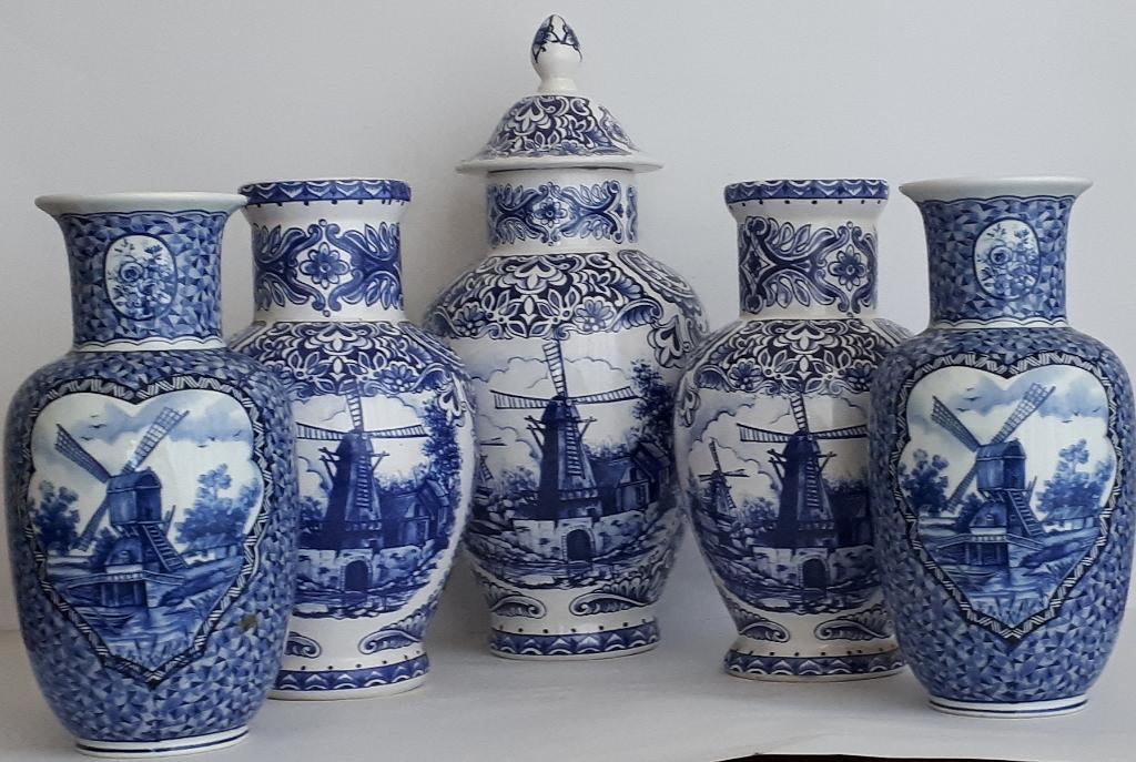 Delft Blauw Kaststel 5-delig, Ophalen