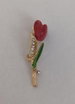 Tulp broche, Sieraden, Tassen en Uiterlijk, Broches, Overige materialen, 4 tot 7 cm, Overige kleuren, Nieuw