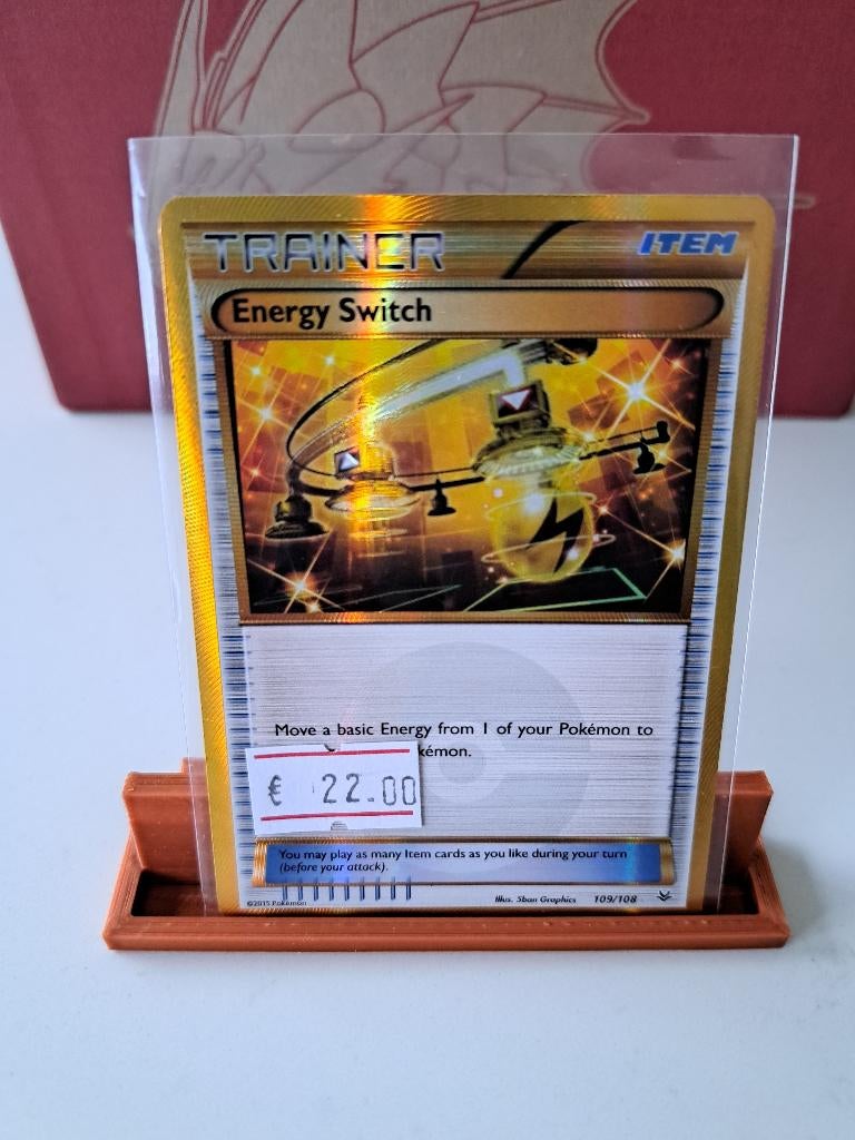 Energy Switch 109/108 gold secret rare	 € 22,00, Ophalen of Verzenden, Zo goed als nieuw, Losse kaart