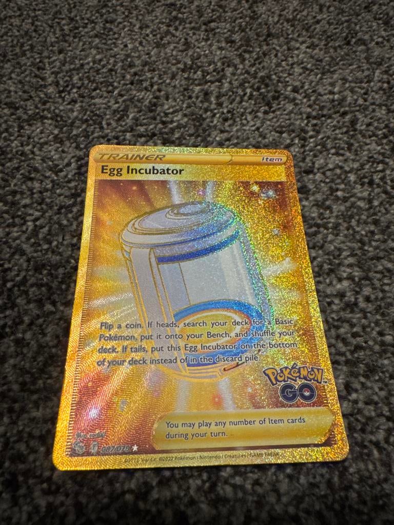 Pokémon GO Egg Incubator Trainer Kaart (Ribbel Origineel), Ophalen of Verzenden, Nieuw, Losse kaart, Foil