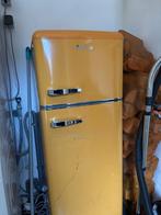 Amica Retro Koelkast met Vriesvak - Geel, Ophalen, 150 tot 200 liter, Gebruikt, 60 cm of meer