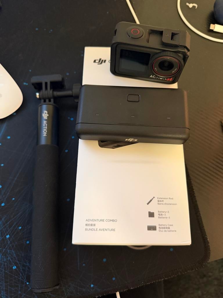 DJI Osmo Action 5 Pro Adventure Combo, Audio, Tv en Foto, Actiecamera's, Ophalen of Verzenden, Zo goed als nieuw, Overige merken