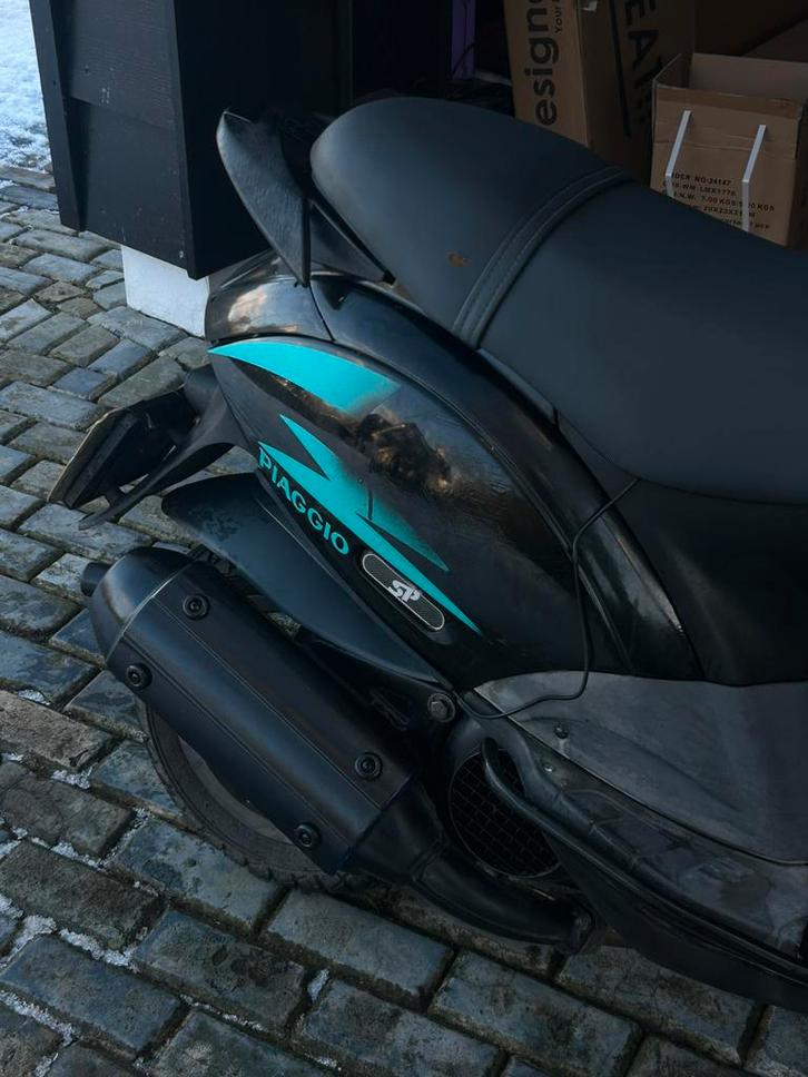 Orginele SM06 +RVS voorbocht, Fietsen en Brommers, Brommeronderdelen | Scooters, Gebruikt, Piaggio, Uitlaat, Ophalen