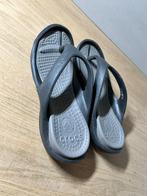 Crocs Teenslippers Grijs/Zwart Maat 38/39, Kleding | Dames, Ophalen of Verzenden, Zo goed als nieuw, Zwart