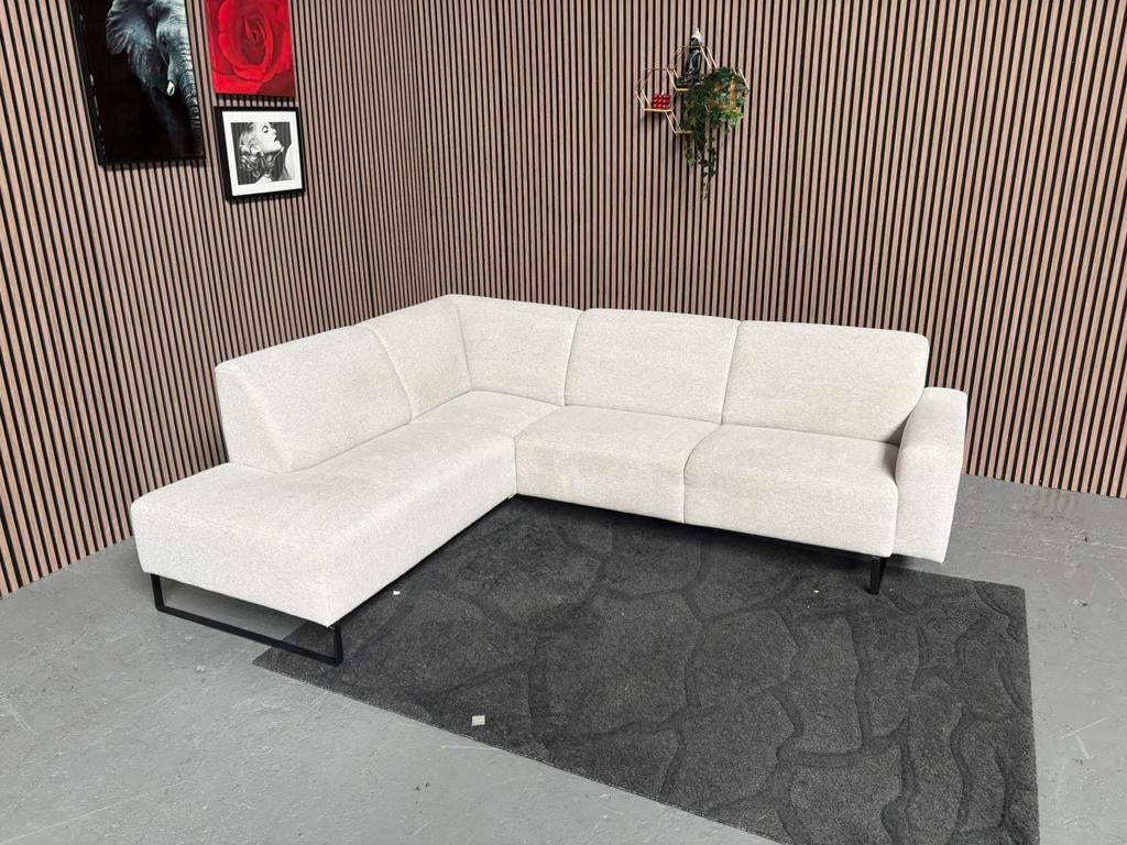 GRATIS LEVERING Montel Hoekbank Lichtgrijs 260x210 GEREINIGD, Huis en Inrichting, Banken | Bankstellen, 250 tot 300 cm, Hoekbank