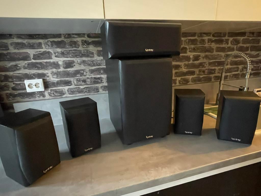 Infinity PS8 speaker set, Ophalen of Verzenden, Zo goed als nieuw, 120 watt of meer, Overige merken
