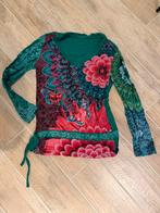 Desigual Shirt Lange Mauwen Groen L, Maat 42/44 (L), Ophalen of Verzenden, Lange mouw, Gedragen