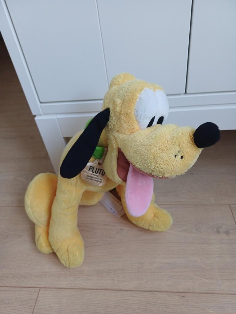 Pluto knuffel (Disney land paris), Disney, Disney, Geel, Zo goed als nieuw