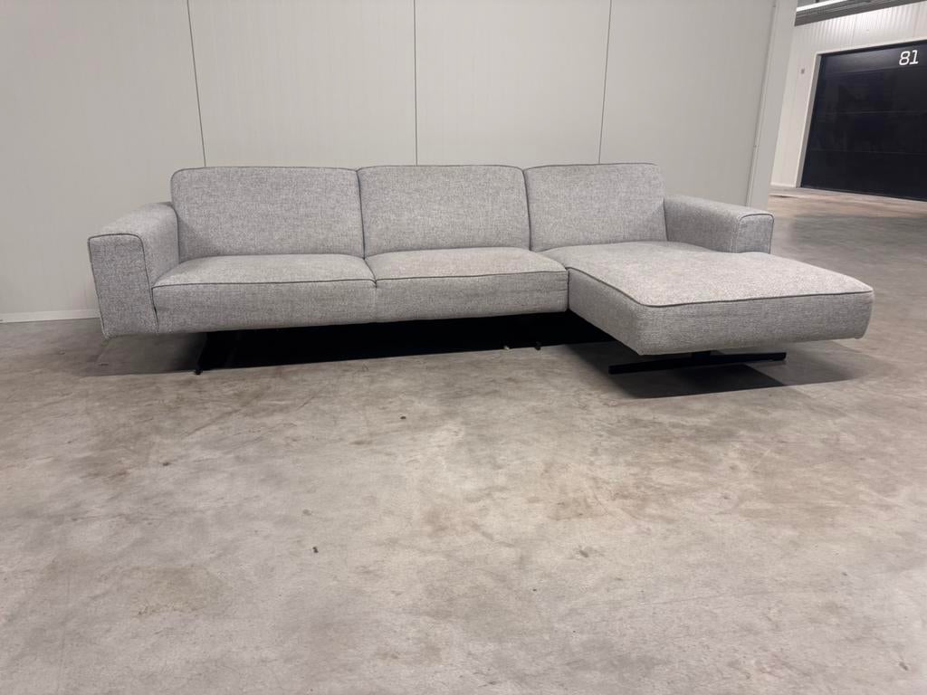 Prachtige “Zwevende” Hoekbank Grijs GRATIS BEZORGING, Huis en Inrichting, Banken | Bankstellen, Ophalen, Zo goed als nieuw, Hoekbank