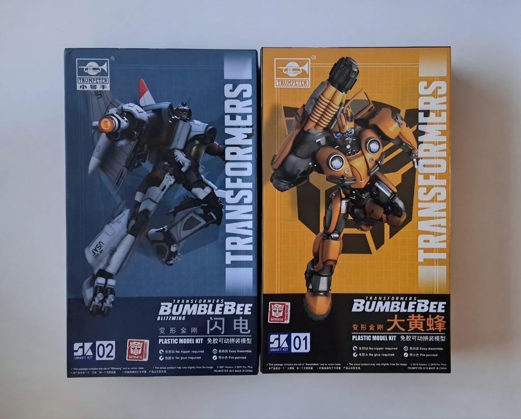 Transformers Plastic Model Kits - Blitzwing & Bumblebee, Verzamelen, Transformers, Overige generaties, Ophalen, Nieuw, Overige rassen