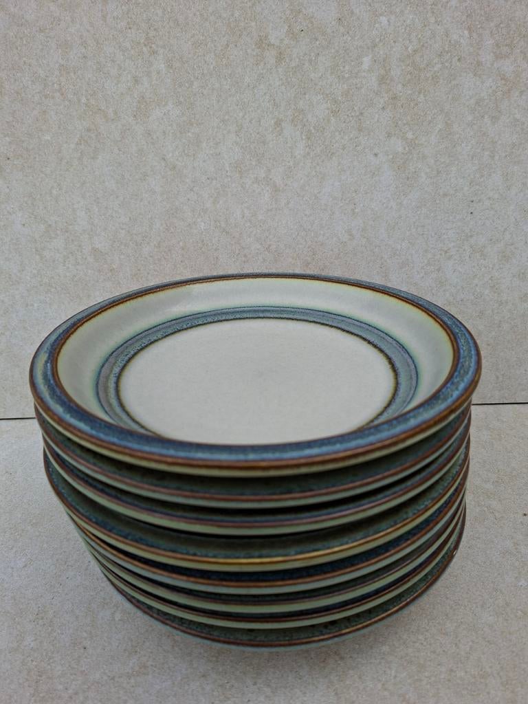 Bing & Grøndahl Tema Stoneware Dinerborden - Ø 20cm (8 st.), Gebruikt, Keramiek, Ophalen of Verzenden, Overige stijlen