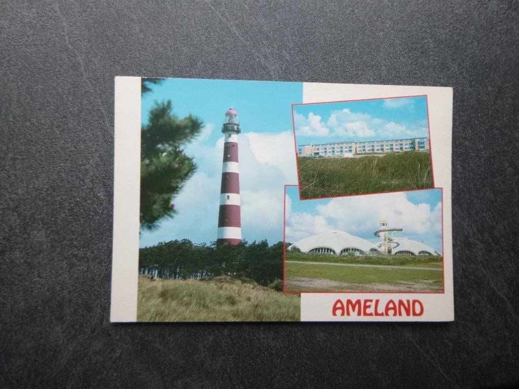 Ameland, vuurtoren, Verzamelen, Ansichtkaarten | Nederland, Verzenden, 1980 tot heden, Ongelopen, Waddeneilanden