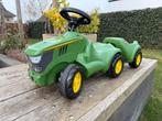 John Deere tractor / loopauto / loopwagen met aanhanger, Ophalen, Zo goed als nieuw