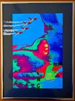 Henk van der Vet - zeefdruk Fokker F-16, Antiek en Kunst, Kunst | Litho's en Zeefdrukken, Ophalen of Verzenden