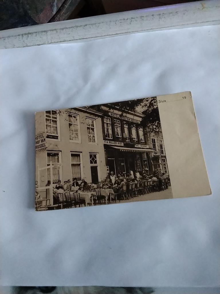 SLUIS. HILLER'S HOTEL.  'T HOF VAN BRUSSEL, Ophalen of Verzenden, Voor 1920, Zeeland