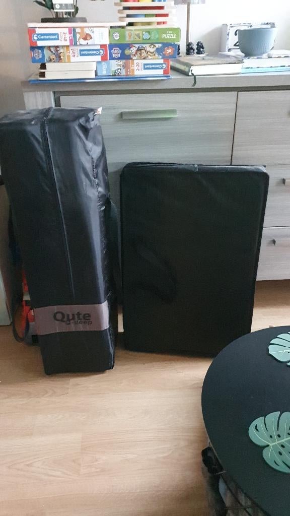 Campingbed+matras, Ophalen, Zo goed als nieuw, Minder dan 140 cm, Matras