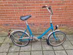 Blauwe vouwfiets, Fietsen en Brommers, Ophalen, 20 inch of meer, Gebruikt, -
