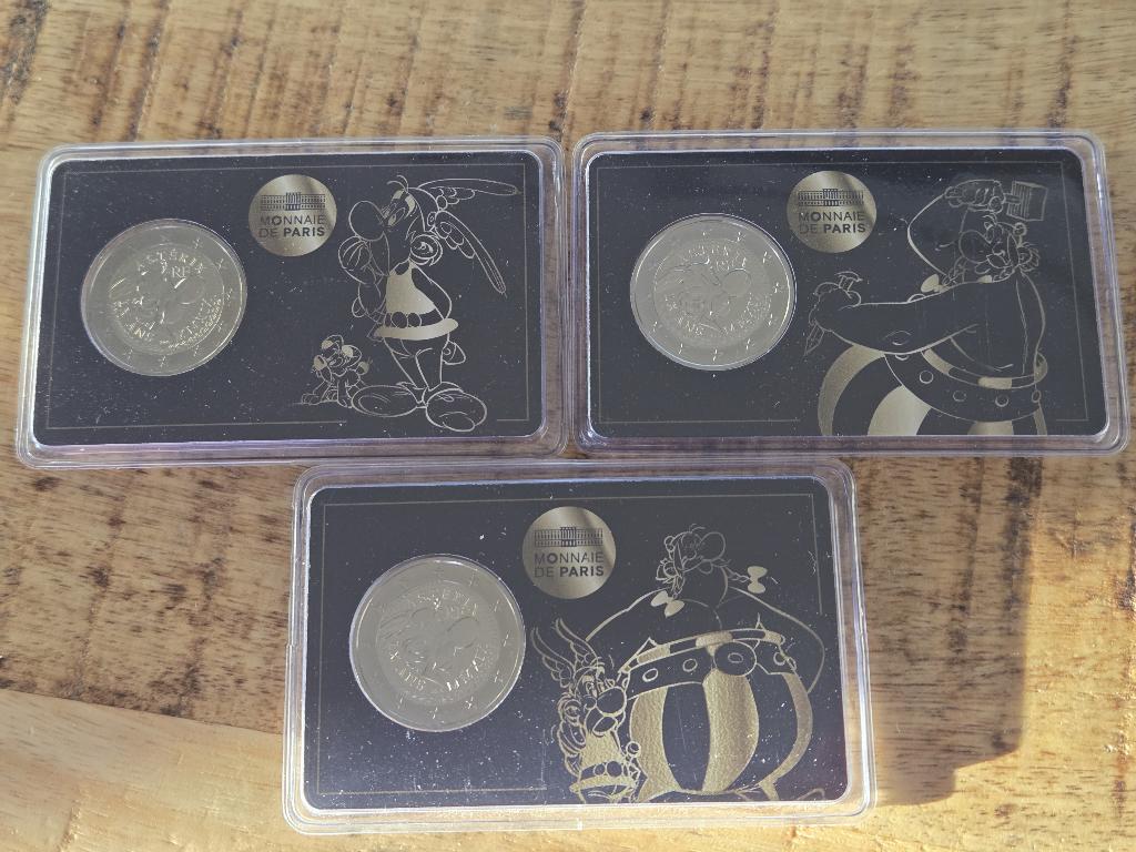 €2 coincard Frankrijk 2019 Asterix – set van 3 – zeldzaam, Postzegels en Munten, Munten | Europa | Euromunten, Ophalen of Verzenden
