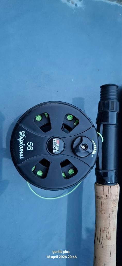 ABU Garcia Diplomat 5/6 Vliegenhengel Set, Watersport en Boten, Ophalen of Verzenden, Zo goed als nieuw