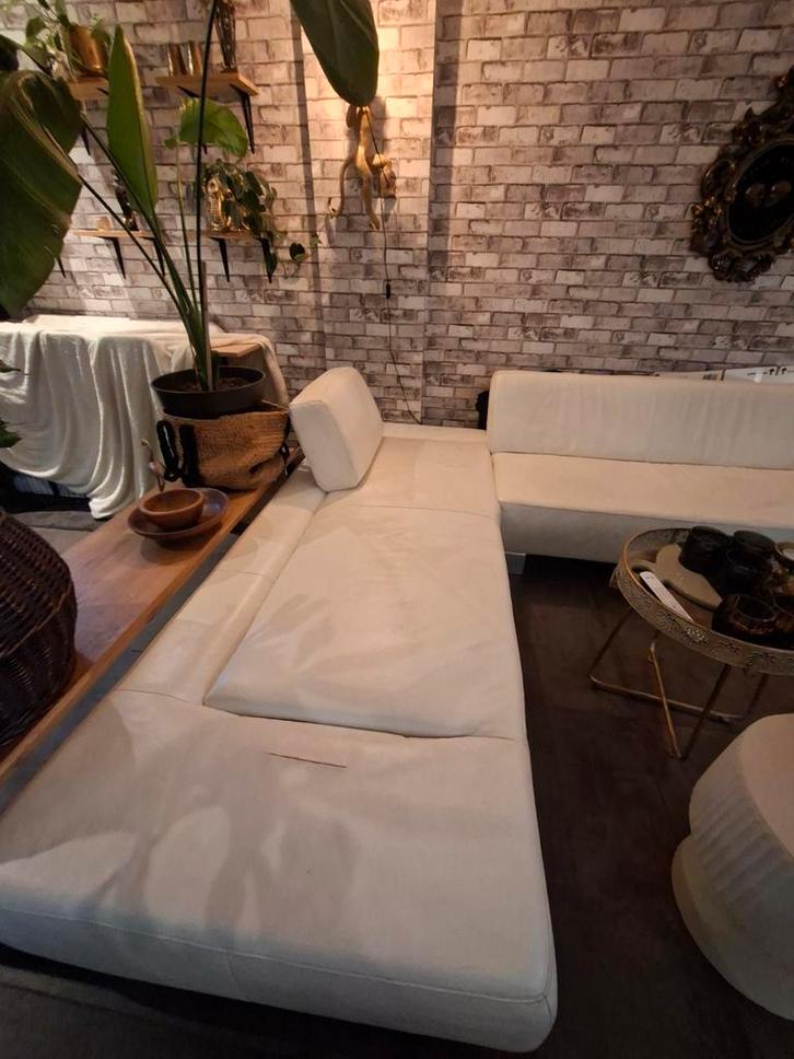 Gratis Montel hoekbank, Huis en Inrichting, Banken | Bankstellen, Gebruikt, Hoekbank, Vierpersoons of meer, 250 tot 300 cm, 75 tot 100 cm