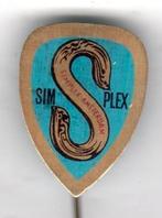 Speldje SIMPLEX AMSTERDAM RIJWIELEN BROMFIETSEN FIETS BLAUW, Verzamelen, Ophalen of Verzenden, Gebruikt, Overige onderwerpen