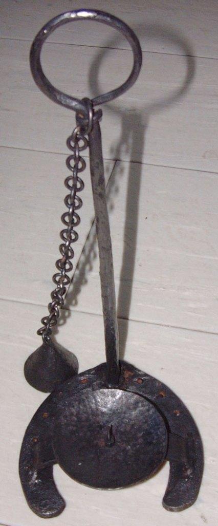 Kandelaar Paarden Hoefijzer Handgemaakt met Dover Metaal, Ophalen of Verzenden, Zo goed als nieuw, Metaal, Kandelaar