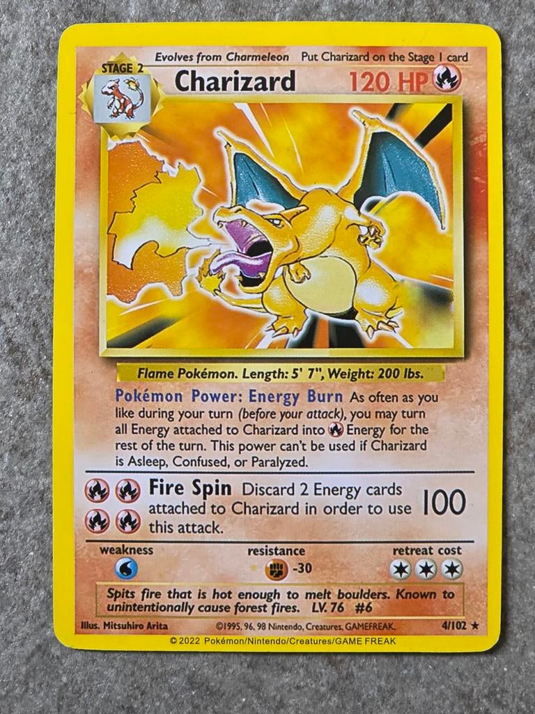 Pokemonkaart Charizard, Ophalen of Verzenden