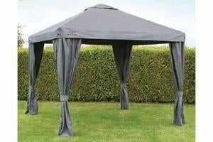 Bois le duc paviljoen 3x3m antraciet, Tuin en Terras, Ophalen, Zo goed als nieuw, Minder dan 5 meter, Paviljoen