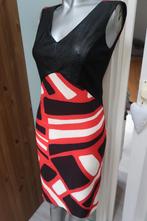 Sandro Ferrone prachtige jurk rood wit zwart s/m, Maat 38/40 (M), Sandro Ferrone, Ophalen of Verzenden, Zo goed als nieuw