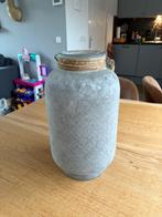 Kruik van glas met touw, Huis en Inrichting, Woonaccessoires | Vazen, Ophalen, Gebruikt, Overige kleuren, Glas