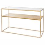 Sidetable Riverdale goud 120cm, Ophalen, Gebruikt, 100 tot 150 cm, 25 tot 50 cm
