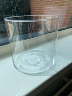 Mooie glazen cilindervaas 19 x 19 cm., Huis en Inrichting, Ophalen, Overige kleuren, Minder dan 50 cm, Glas
