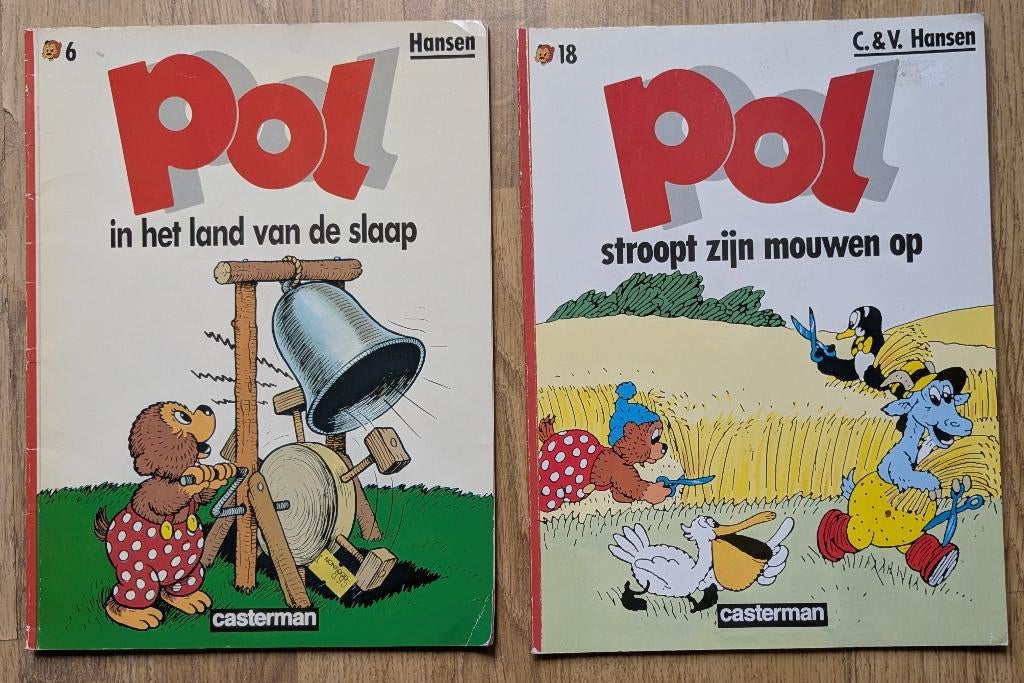Vernieuwde Pol stripboeken: de nummers 6 en 18., Meerdere stripboeken, Ophalen of Verzenden, Gelezen, Hansen