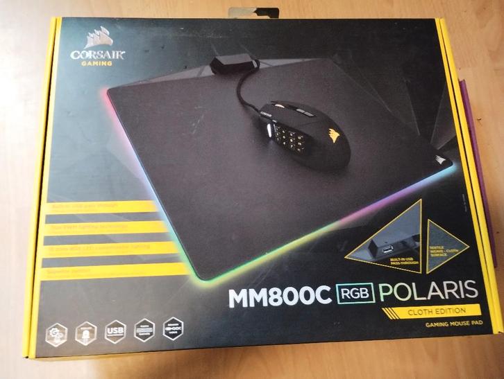 Corsair MM800C polaris cloth edition, Computers en Software, Muismatten, Nieuw, Gaming muismat, Ophalen