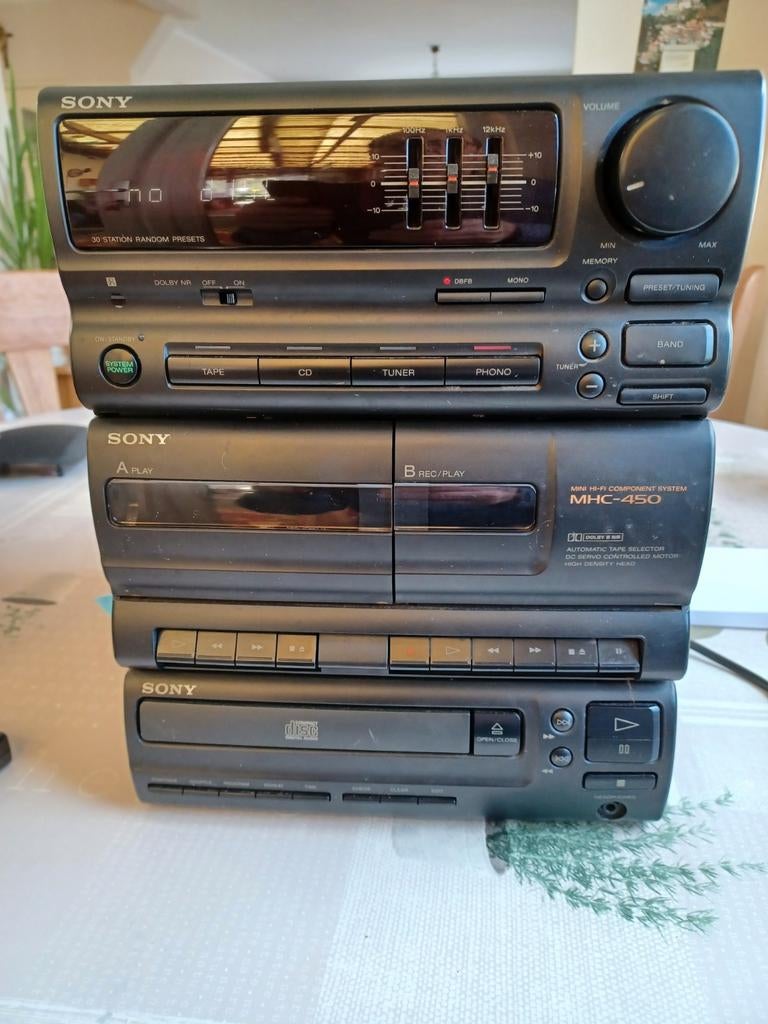 Sony MHC-450 mini HI - FI, Ophalen of Verzenden, Gebruikt, Tuner of Radio, Sony