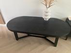 Zwarte meubel set mango hout, Ophalen, Gebruikt, 50 tot 100 cm, Rond