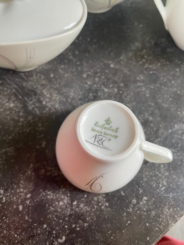 Eschenbach Larissa Copier mokka- en theeservies, Antiek en Kunst, Ophalen