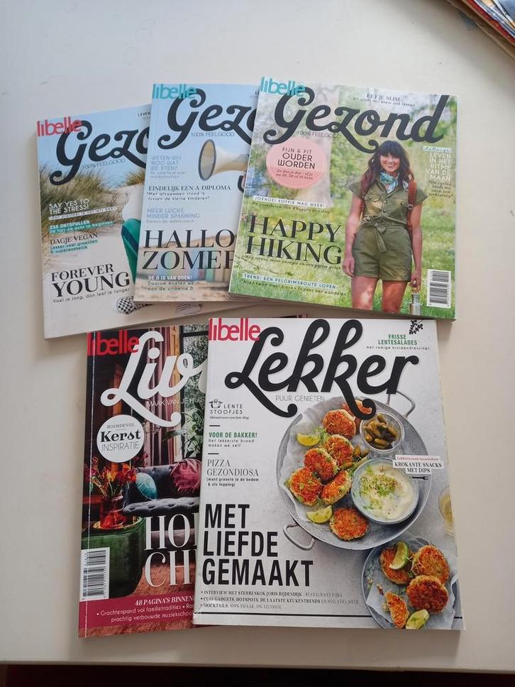 Libelle Living, Libelle Lekker, Libelle Gezond - Nieuwstaat, Boeken, Tijdschriften en Kranten, Zo goed als nieuw, Damesbladen