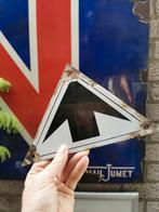 Vintage emaille bord richtingwijzer/pijl/links/rechts, Ophalen of Verzenden