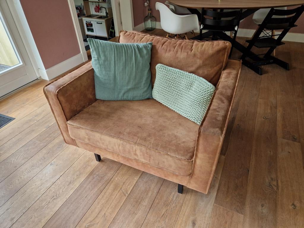 BePure rodeo loveseat leer, Ophalen, Gebruikt, Tweepersoons, Minder dan 150 cm