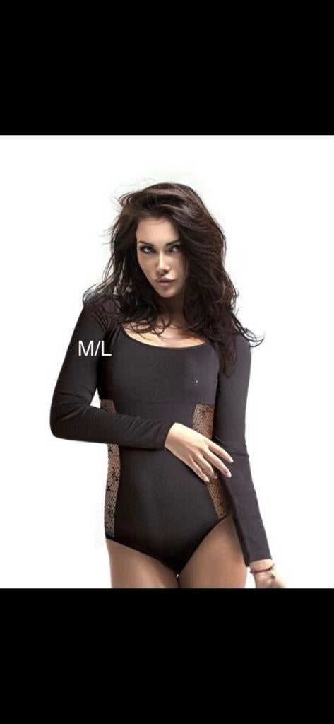 Bodystocking katoen elastaan, verschillende maten/kleuren, Kleding | Dames, Ondergoed en Lingerie, Verzenden, Zwart, Body of Korset