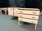 Vintage jaren 60-70 kastjes nachtkastjes 3K MOBEL RHENODUR, Huis en Inrichting, Ophalen, Zo goed als nieuw, Minder dan 45 cm