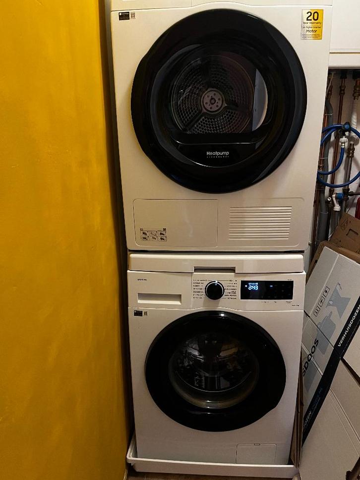 Samsung wasmachine en droger 9kg, Witgoed en Apparatuur, Wasmachines, Gebruikt, Voorlader, 8 tot 10 kg, 85 tot 90 cm, 1200 tot 1600 toeren