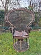 Pauwenstoel, rotan, riet, Ophalen, Zo goed als nieuw, Eén