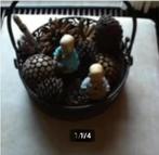 Design mand compleet gevuld H30 cm Br9 cm, Overige materialen, Mand, Rond, Ophalen of Verzenden